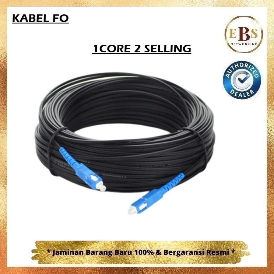 KABEL FO FIBER OPTIK DROPCORE 1 CORE 2 SELLING 1CORE 2SLING