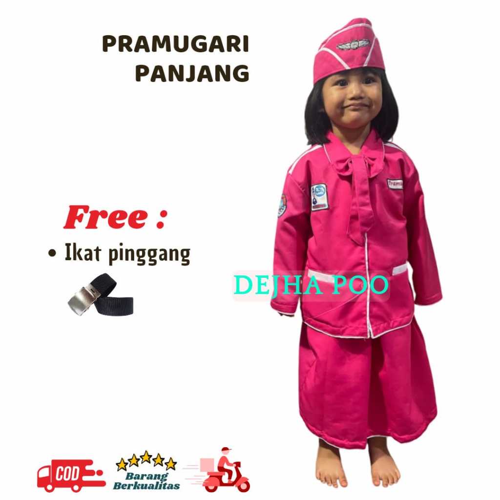 seragam pramugari panjang anak perempuan baju profesi anak pakaian pramugari anak