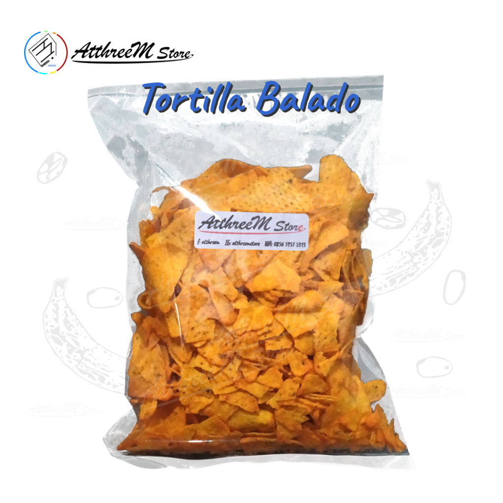 

AtthreeM Store Keripik Tortilla Jagung Rasa Balado 250 Gram