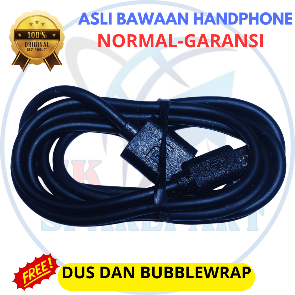 kabel data  micro usb original xiaomi ORI copotan bawaan hape - kabel charger