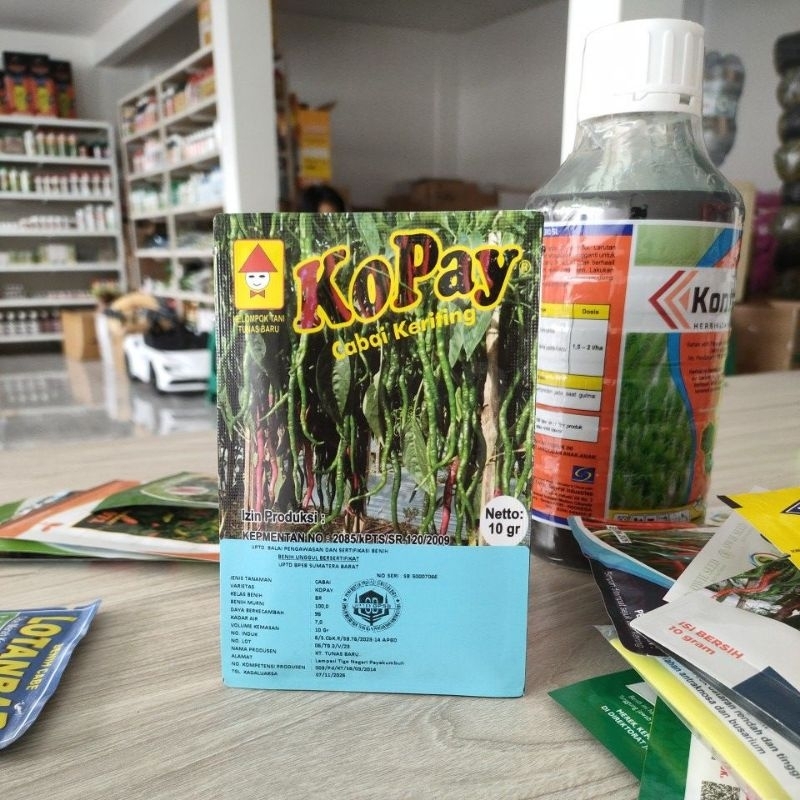 

Cabe Kopay Lokal Unggul Sumatra 10gr Original Cabe Kriting Terpanjang Tahan Virus