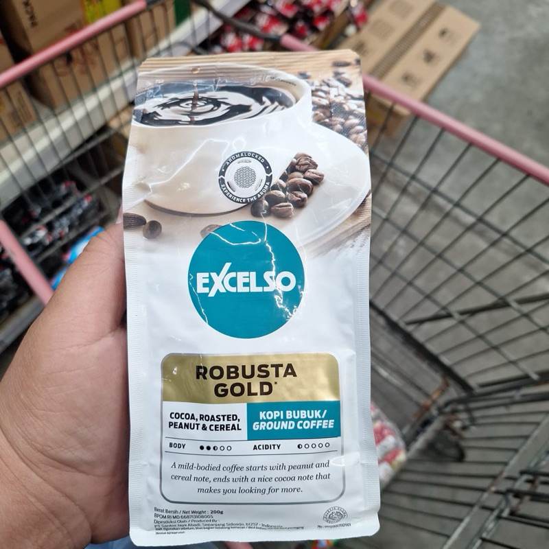 

EXCELSO Kopi bubuk ROBUSTA GOLD 200gram