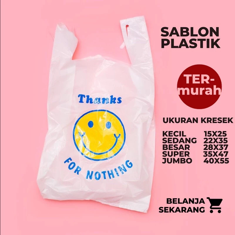 CUSTOM SABLON PLASTIK LOGO KAMU KRESEK PACKAGING