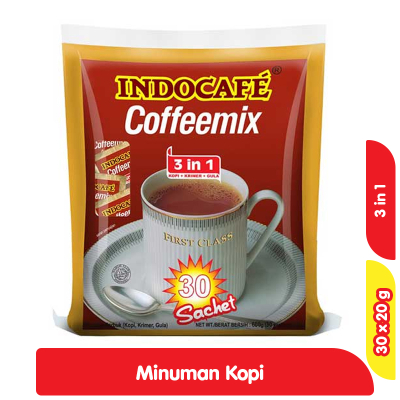 

INDOCAFE Coffeemix Kopi Sachet 30 x 20 gr