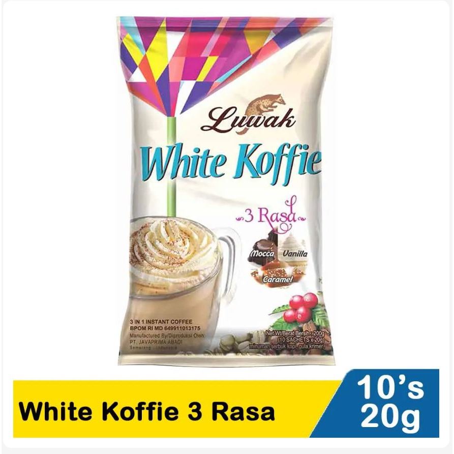 

Luwak White Koffie 3 Rasa 10X20gr