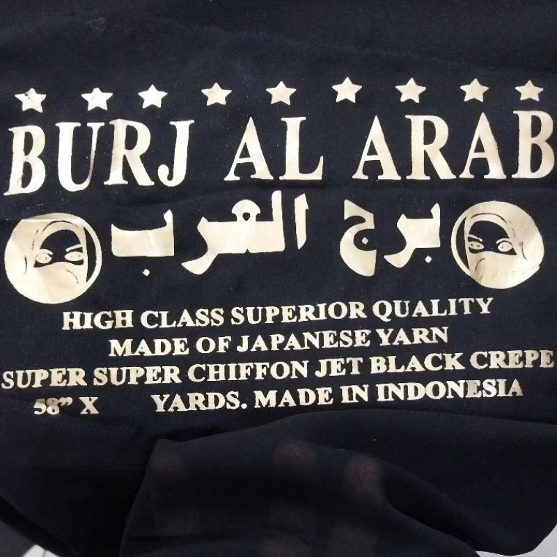 [Link CO No 41-60] Bahan kain Sifon Arab atau Sifon Silk Burj Al Arab