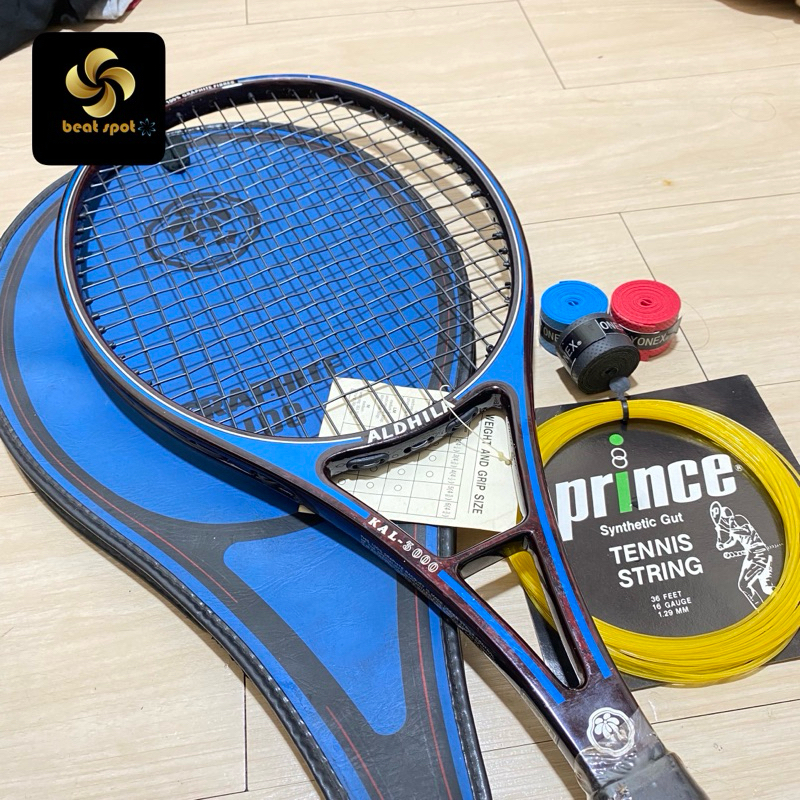 RAKET TENIS ALDHILA KAL3000 BEKAS LAYAK PAKAI KOMPLIT TAS SENAR DAN GRIP