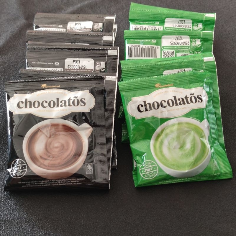 

CHOCOLATOS Drink coklat matcha renceng 10 sachet minuman bubuk instant