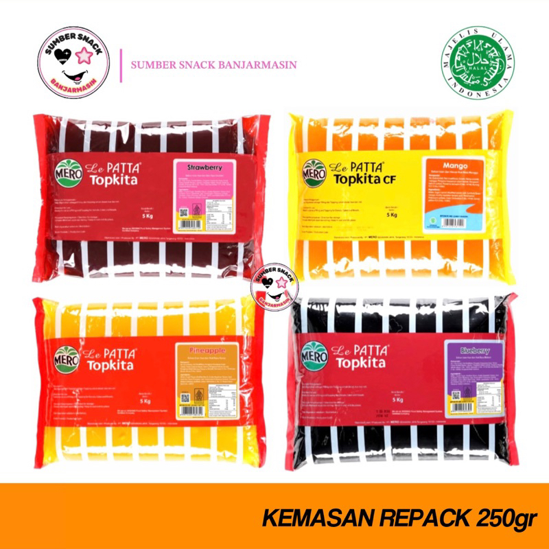 

Selai Le Patta Topkita Filling (Repack 250g) (5 Varian Rasa)