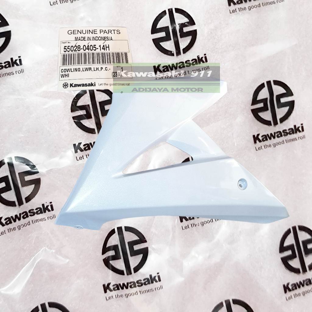 BODY COVER FAIRING BAWAH KIRI WARNA PUTIH NINJA RR NEW