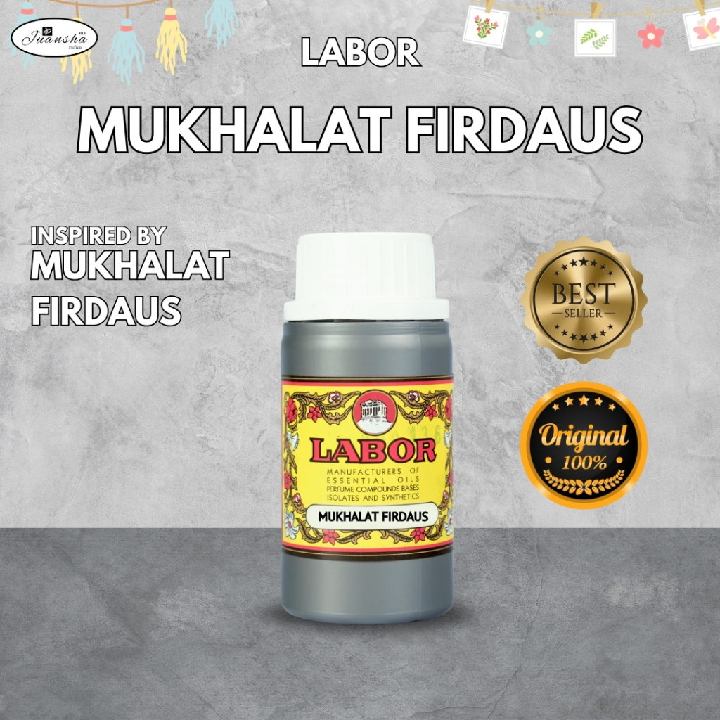 BIBIT PARFUM MURNI MUKHALAT FIRDAUS PRODUK LABOR 100ML SEGEL