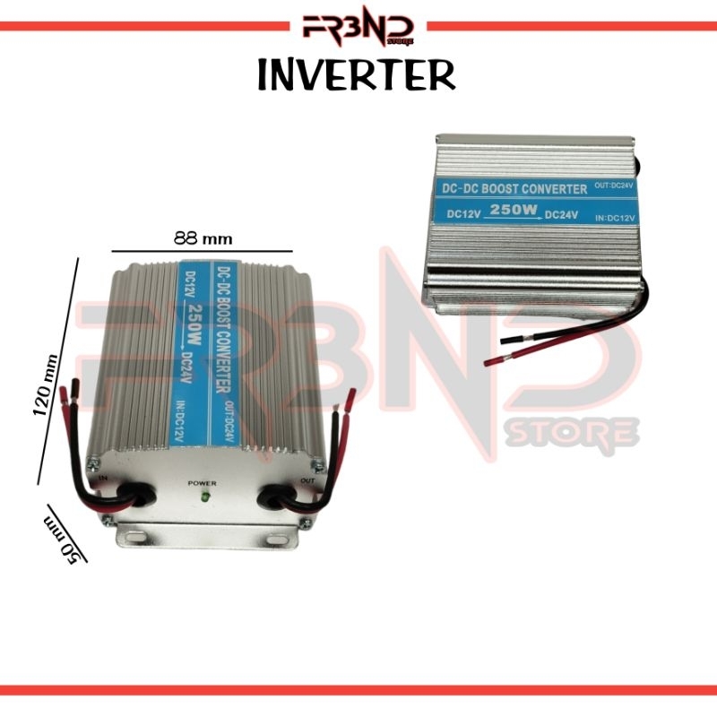 Step Up 250W DC 12V to 24V Car Power Supply Transformer Converter / Step Up 12V to 24V 250W