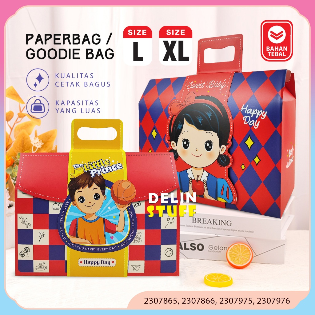 

Goodie Bag Ulang Tahun Anak Tas Ulang Tahun Anak Kuromi Tas Bingkisan Ulang Tahun Pikachu Paper Bag Ultah size L size XL (2307865, 2307866)