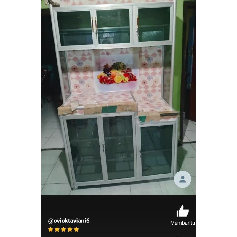 RAK PIRING JUMBO KACA RIBEN KUNCI KERAMIK TIANG JUMBO / LEMARI PIRING JUMBO KUNCI  KERAMIK BANDUNG