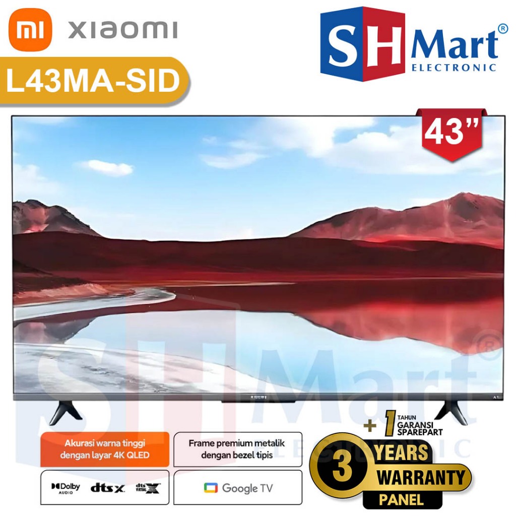 TV XIAOMI 43 INCH A PRO DIGITAL UHD GOOGLE TV GARANSI RESMI