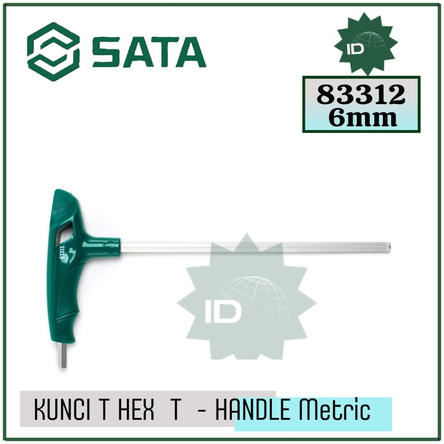 Kunci T Hex 6 MM T-handle Hex Key 83312 Sata Tools