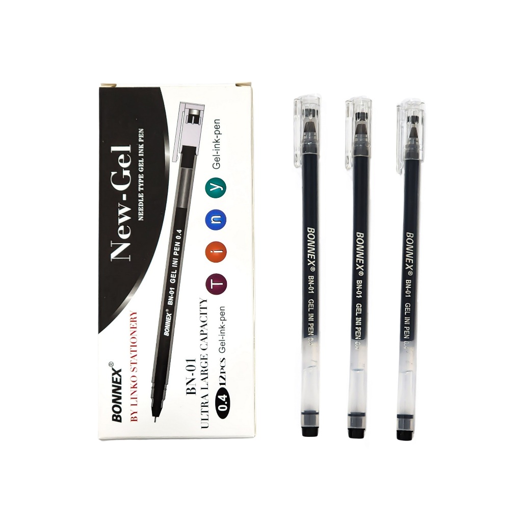 

1 GROSS / 144 Pcs Pen New Gel Bonnex BN-01