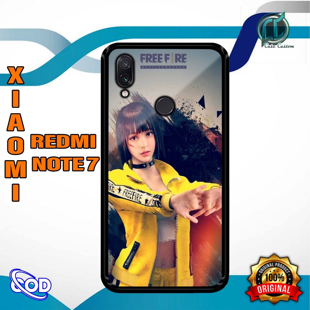 Case XIAOMI REDMI NOTE 7 - Fashion Case - Hardcase 2D Glossy - CASE CUSTOM - [MOTIF FF] - Case Kilau