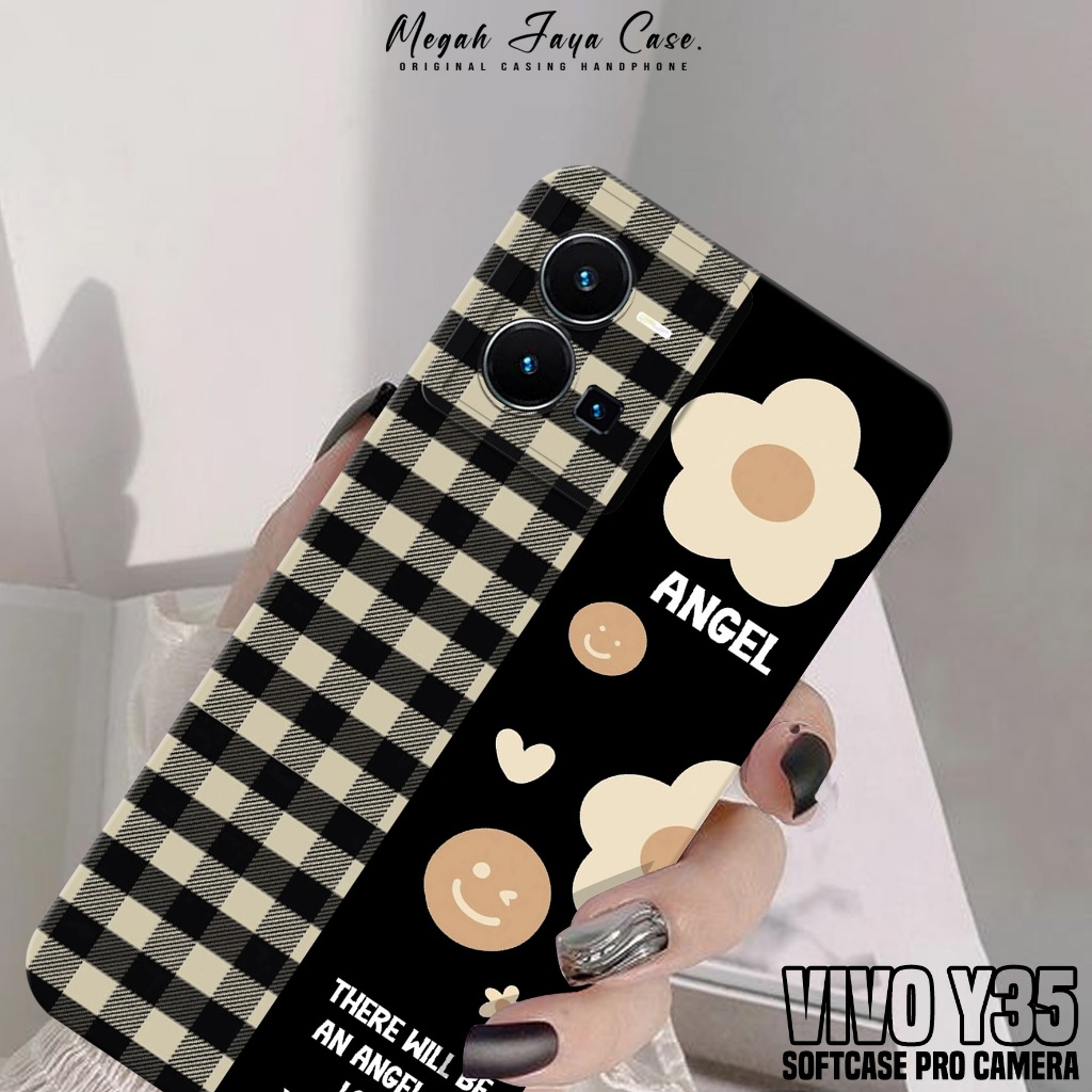 Case VIVO Y35 - Casing Hp VIVO Y35 Terbaru Motif BUNGA - Silikon Hp VIVO Y35 - Cover Hp - Kesing Hp 