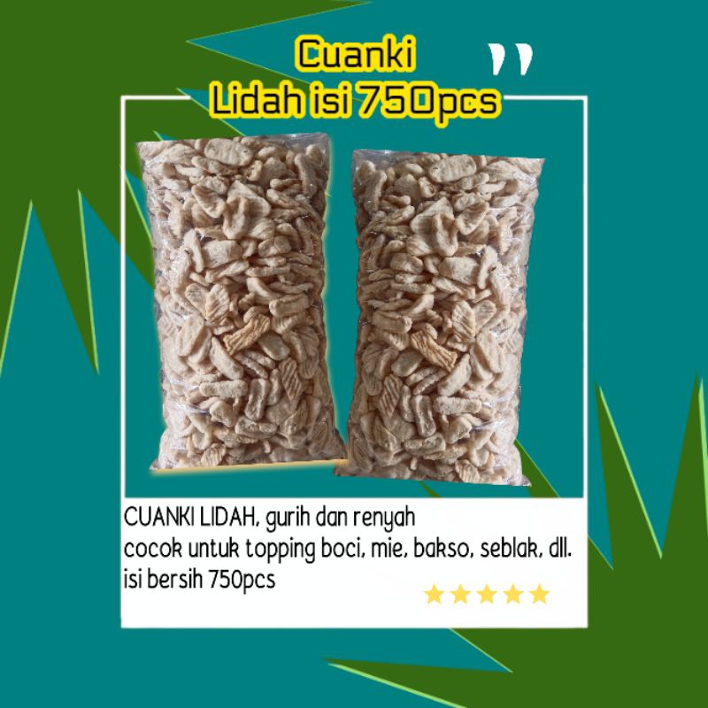 

Cuanki lidah biasa isi 750pcs