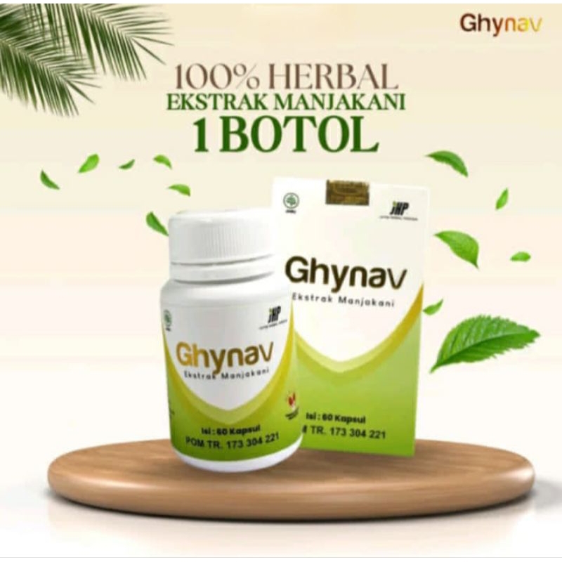 GHYNAV 100% herbal ekstrak manjakani original BPOM HALAL tanpa efek samping mengatasi keputihan upno