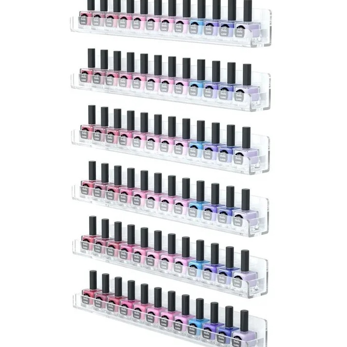 Akrilik Organizer Kosmetik Botol Kutek Seaa  Rak Gantung Acrylic Dinding makeup  make up ltifungsi p