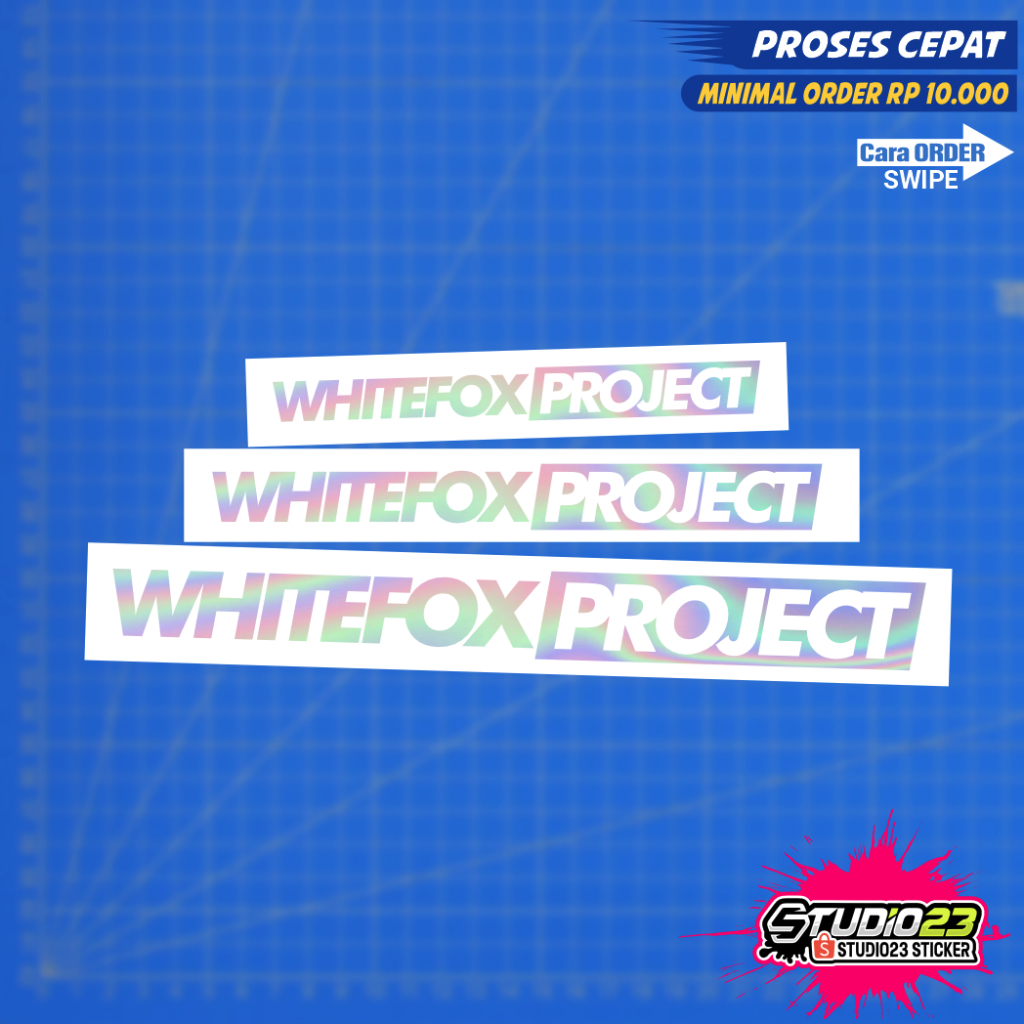 

Stiker Whitefox Project Hologram, Cutting Sticker