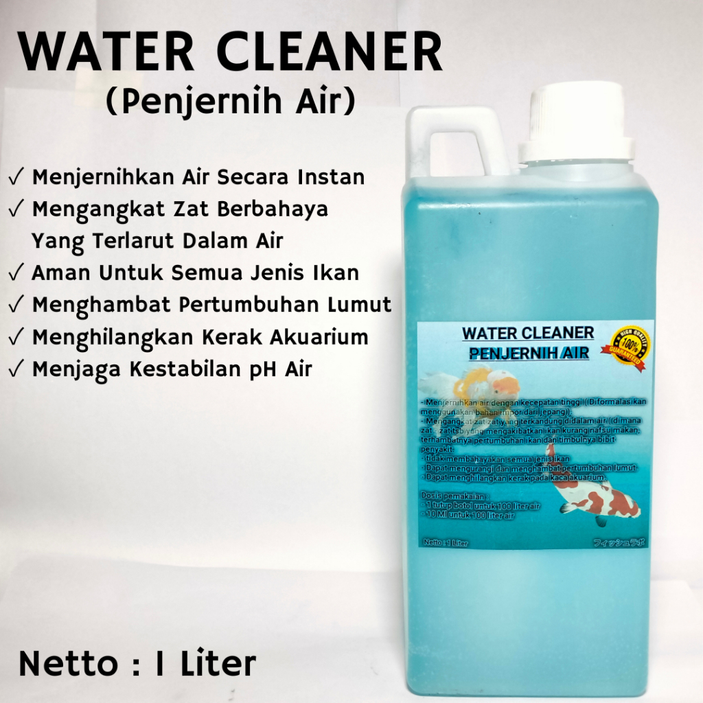 Penjernih air 1 liter / penjernih air / penjernih air plus / penjernih air aquarium / penjernih kola