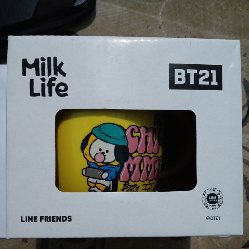 Ceramic Mug BT21 Milk Life Chimmy