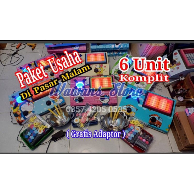 KOMPOR MAiNAN ANAK LED,. OBRAL HARGA,. UNTUK USAHA Di PASAR MALAM,. Mainan Masak²an + jajan²an nya,.