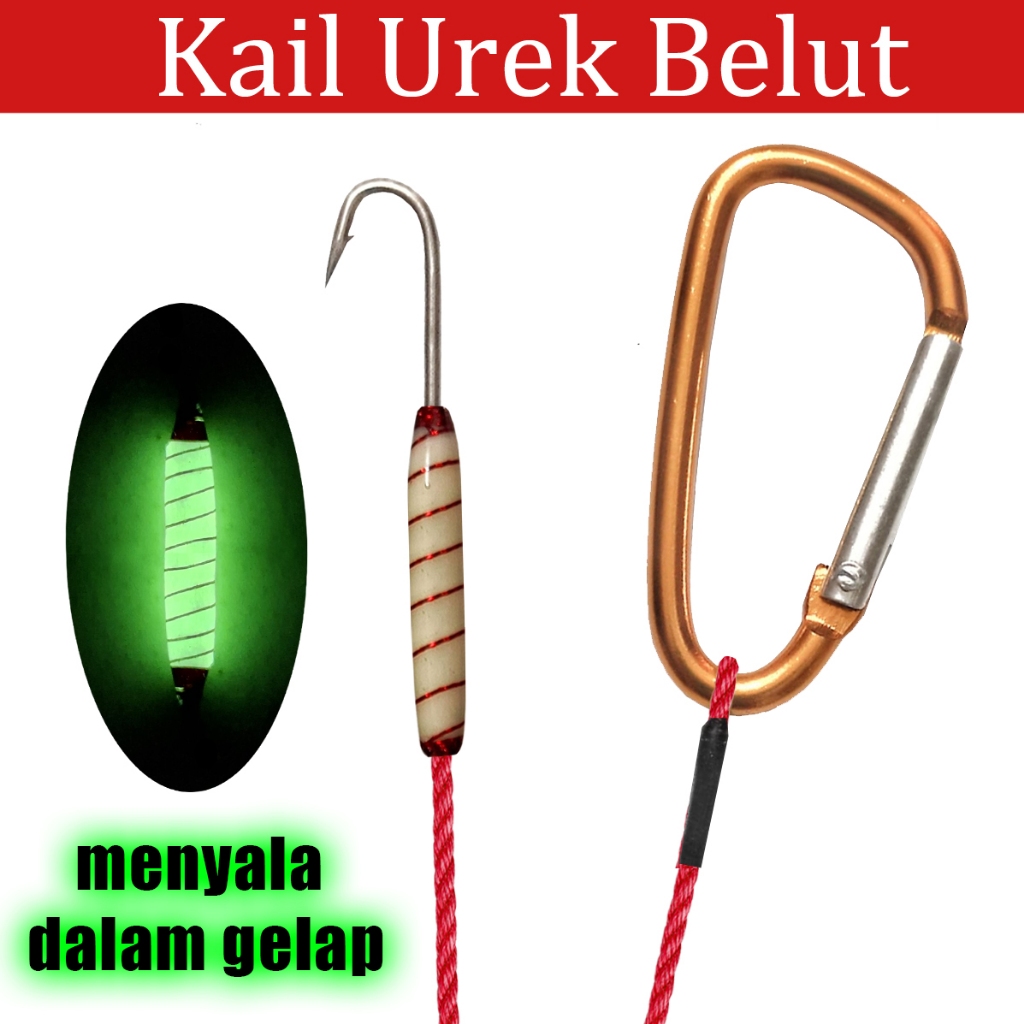 Mata Kail Urek Belut Bahan Karbon Batang Panjang Tajam dan Terpercaya