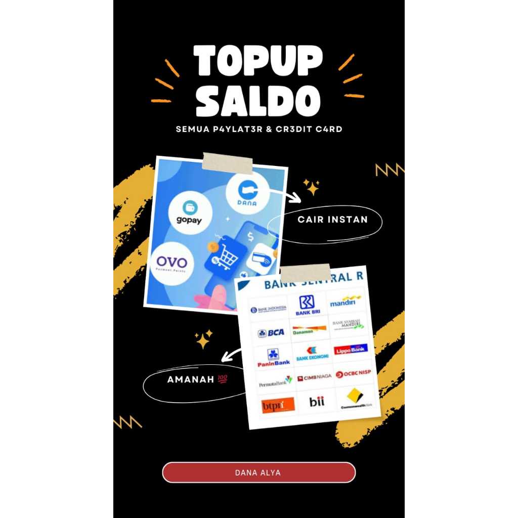 

<Chat Admin> Sticker Dana stiker pembayaran non tunai cashless 24,5 x 10,5 cm