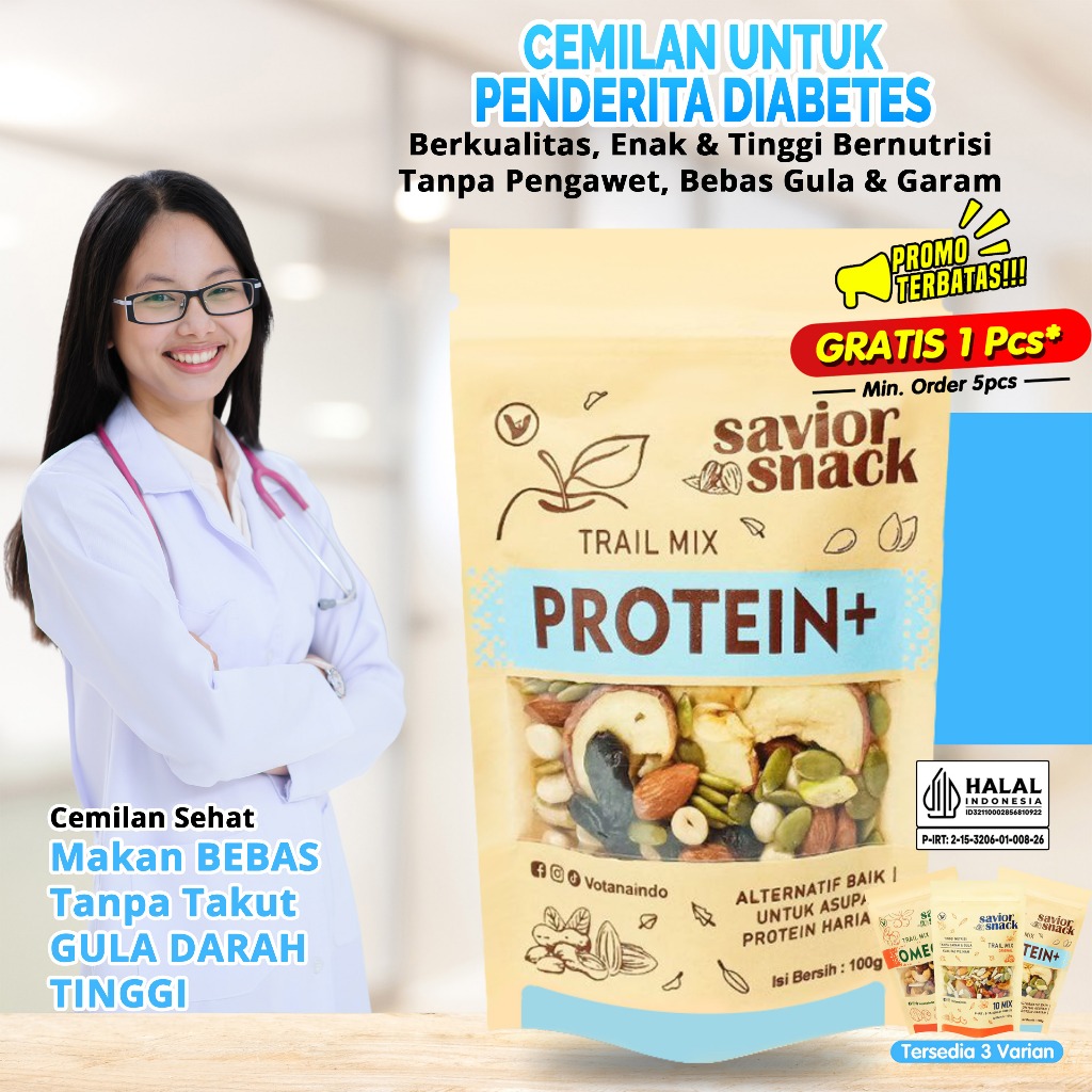 

Snack Untuk Penderita Diabetes, Cemilan Sehat Makanan Bebas Gula & Garam | Trail Mix Nut and Fruit