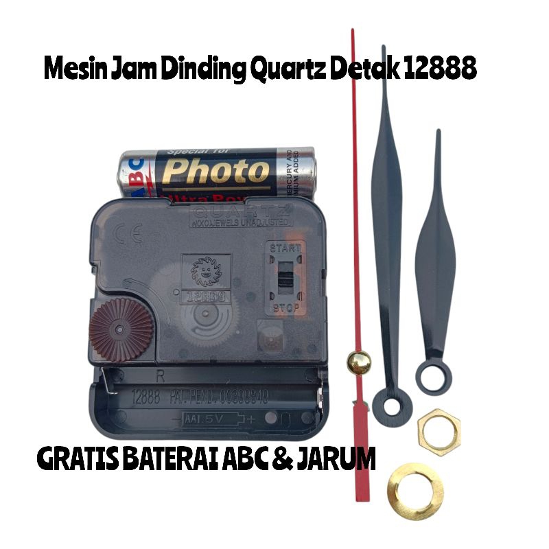 Mesin Jam Dinding SEIKO Original/Mesin Jam Dinding Quartz/Mesin Jam Dinding Sweep
