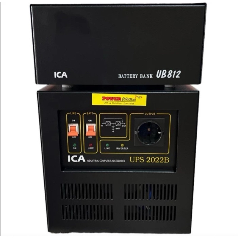 UPS ICA 2022B + Battery Bank UB812 ICA 4000VA / 2000Watts