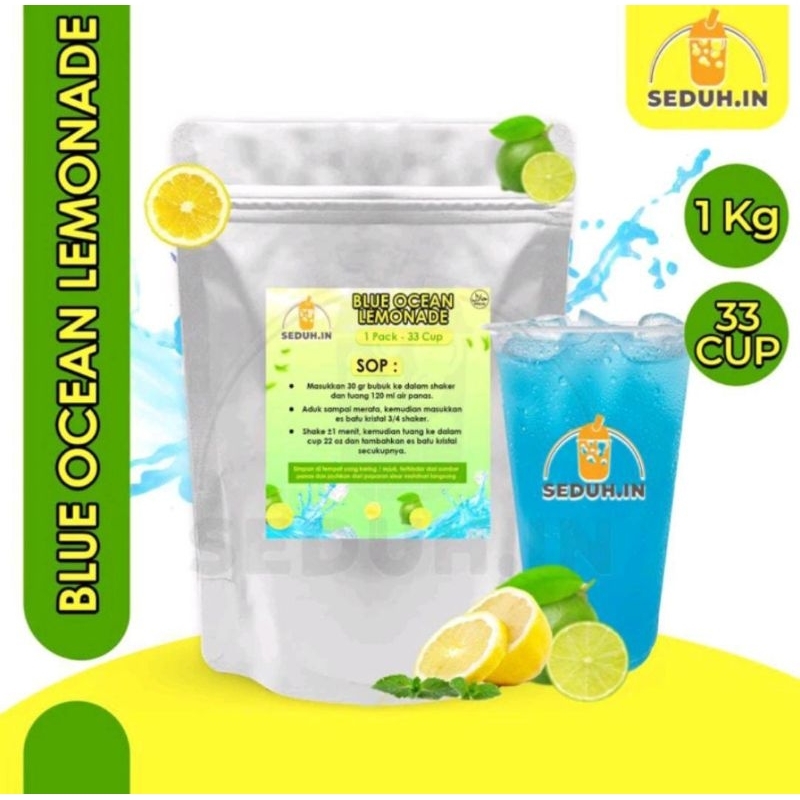 

VyeShopp | BLUE OCEAN LEMONADE 1KG / Bubuk Premix Minuman PREMIUM