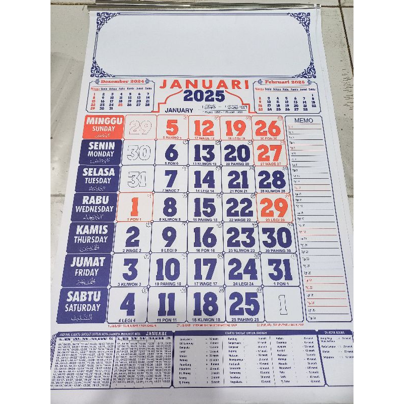 

KALENDER DINDING 2025