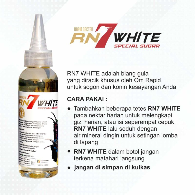 

Mixed sugar RN7 WHITE racikan gula biang untuk konin, sogon