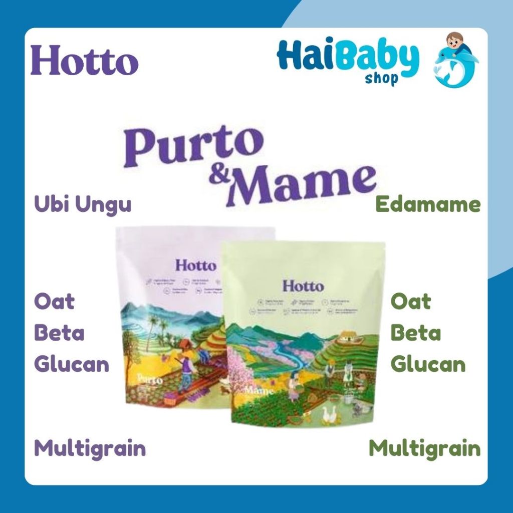 

Hotto Purto Multigrain with Purple Potato (16 Sachet) & Hotto Mame Protein Multigrain with EDAMAME 1 Pouch