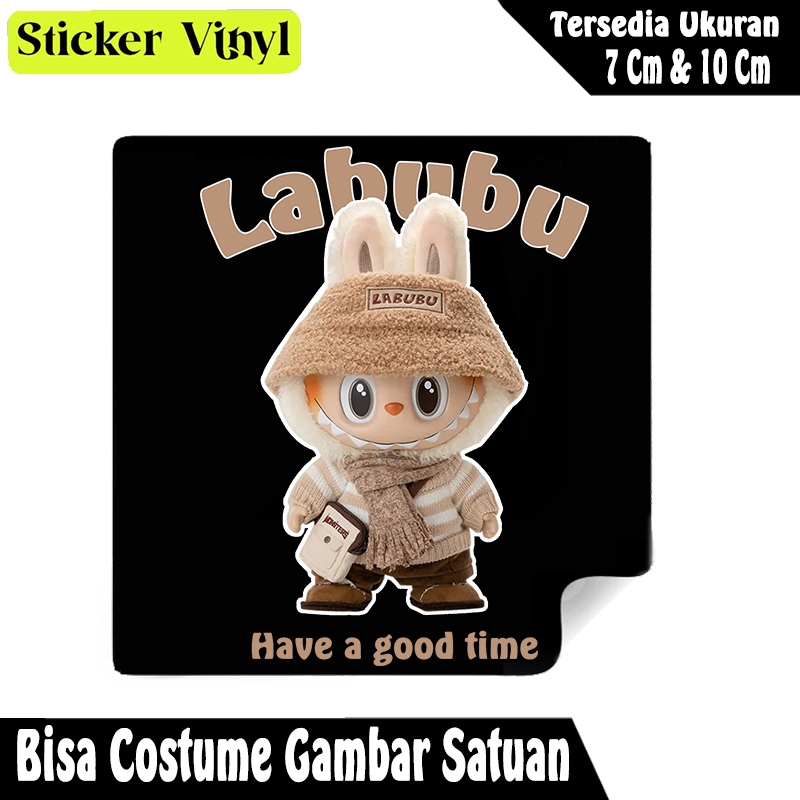 

Stiker Sticker Labubu Topi Cute Lucu Bahan Vinyl Tahan Air Bisa Custom Desain Gambar Sendiri Satuan