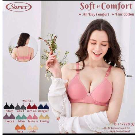 Bh//Bra sorex 17228 dewasa modern dengan bahan kaos yang nyaman untuk kegiatan sehari-hari dan olahr