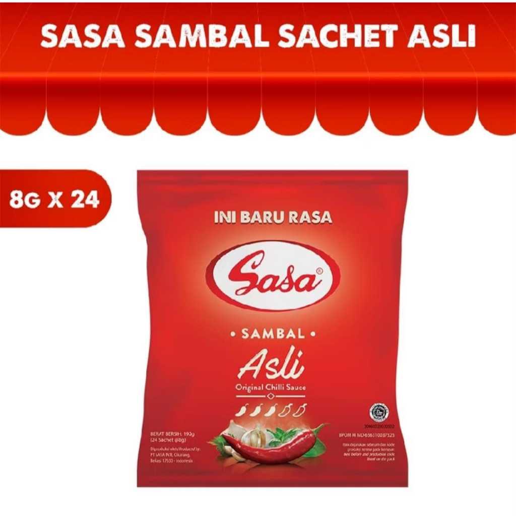 

Sasa Sambal Asli Sachet 8 gr
