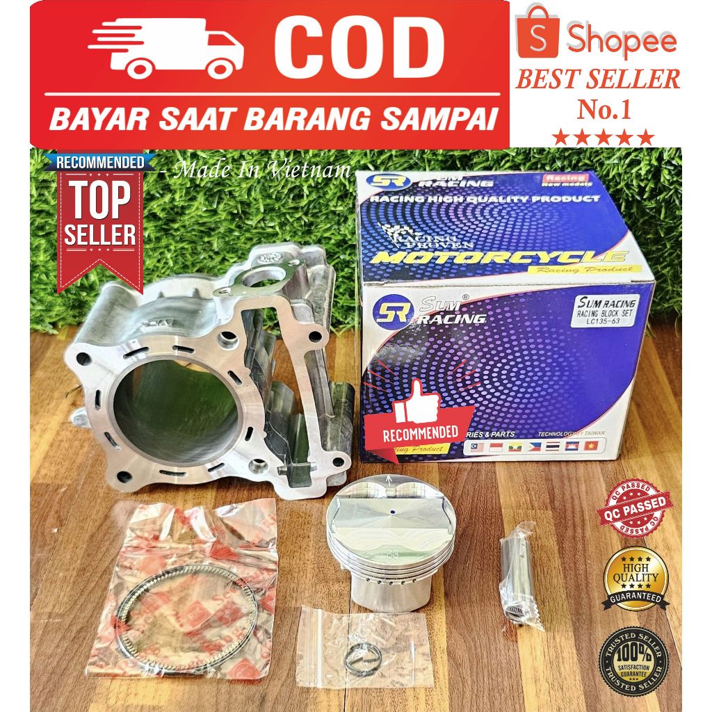 BLOK BORE UP JUPITER MX / VIXION / MX KING 62MM & 63MM & 65MM