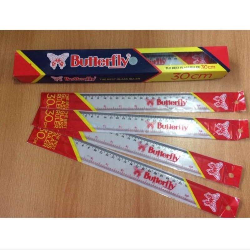 

Penggaris Butterfly 30cm Rol Penggaris Plastik