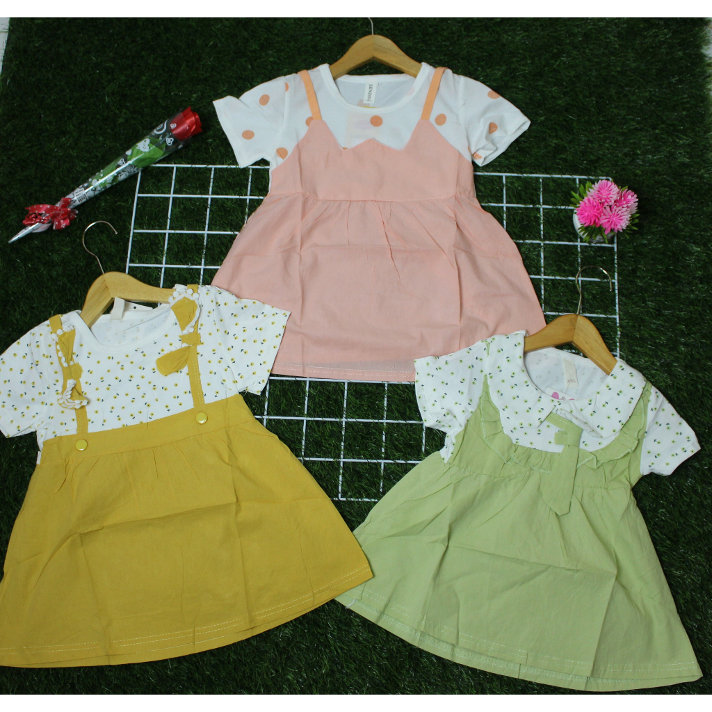 DRESS ANAK PEREMPUAN / BAJU ANAK CEWEK IMPORT 1~4 Tahun