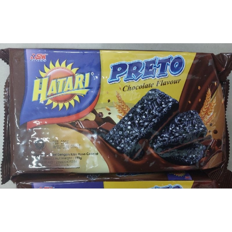 

KZ - hatari preto biskuit coklat dengan krim rasa coklat 190g