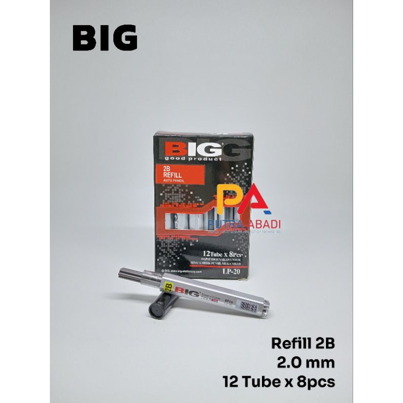 

Isi Refill Pensil Big Mekanik 2.0Mm 2B Lp-20 Isi 12 Tabung Kecil