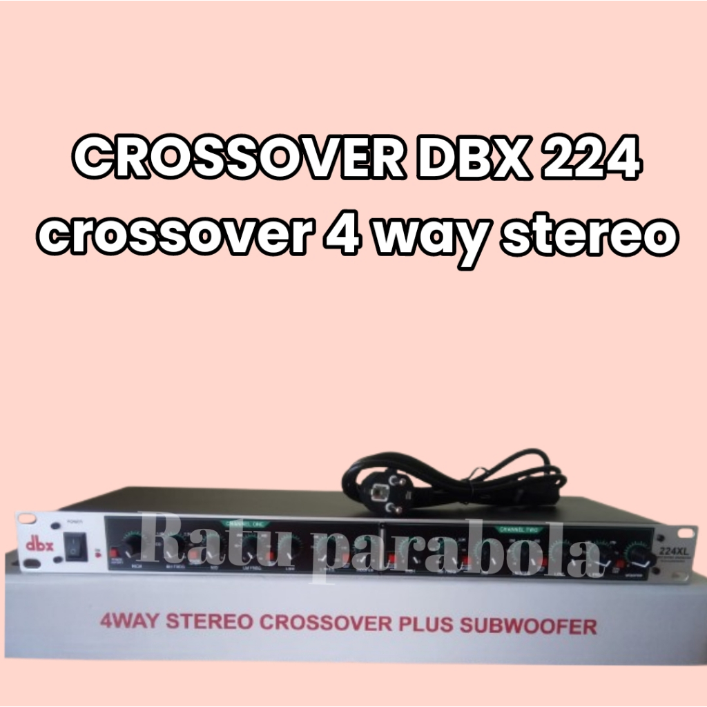crossover DBX 224 / 224xl 4 way stereo crossover DBX ORIGINAL