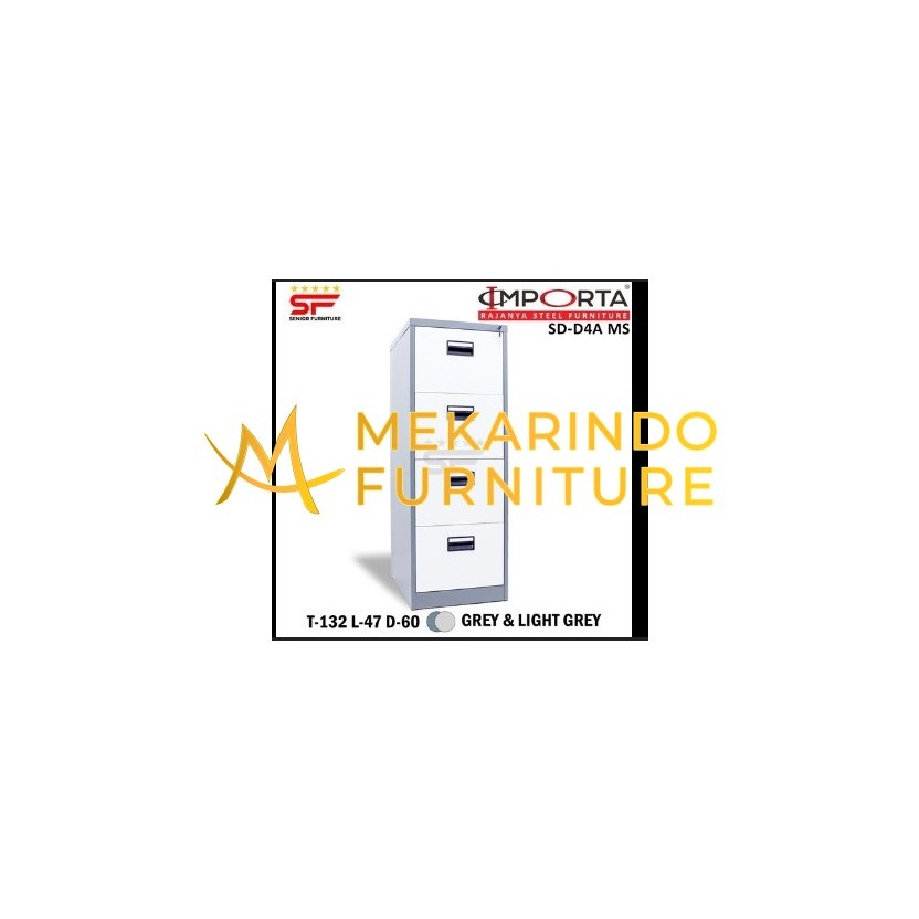 LACI BESI / LACI STEEL / KABINET LACI SD D4A JF GREY