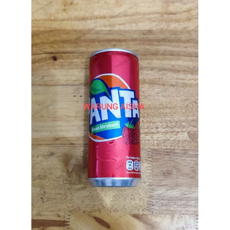 

Minuman Soda Kaleng Fanta Stroberi 250 ml